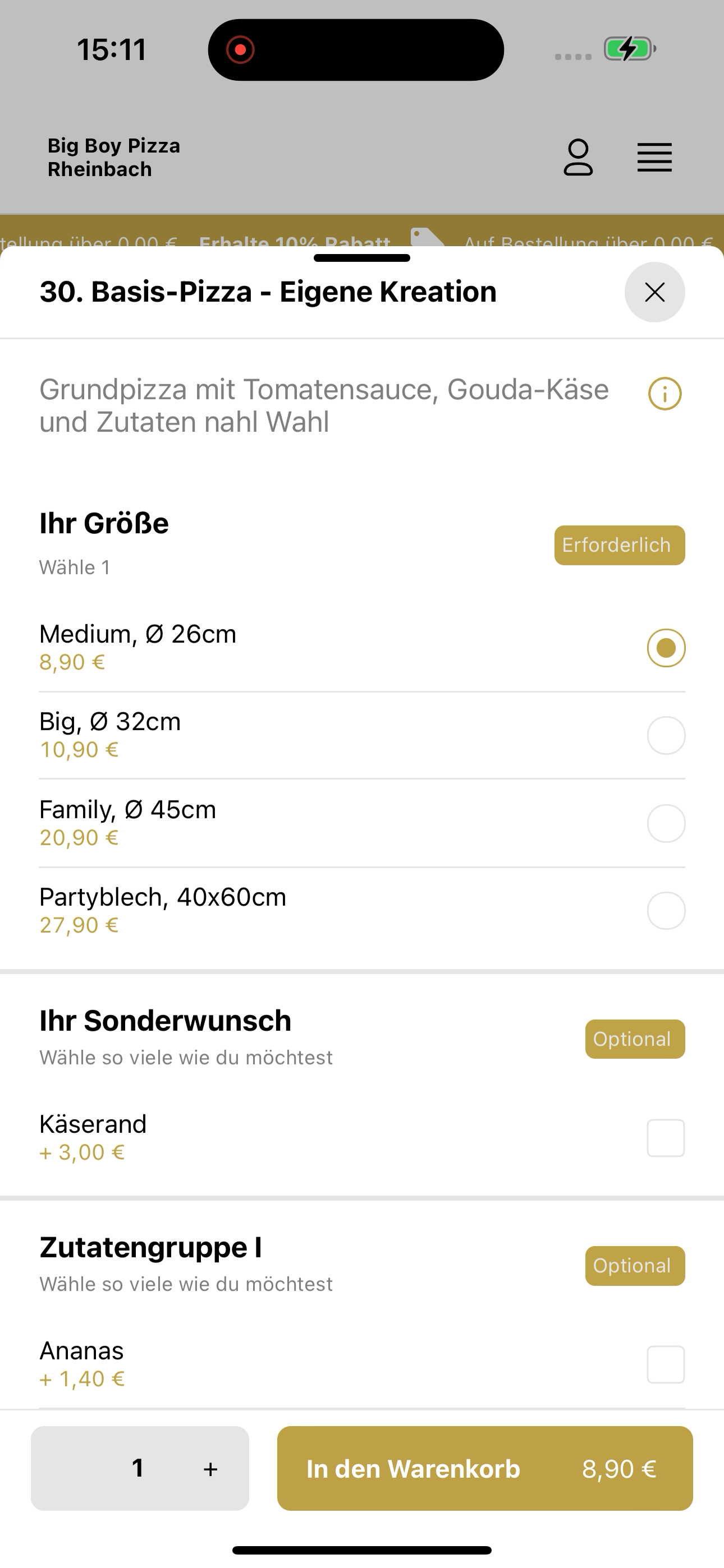 Big Boy Pizza Rheinbach screenshot 7