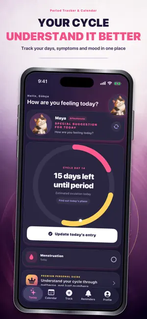 Period Tracking & Calendar screenshot 1