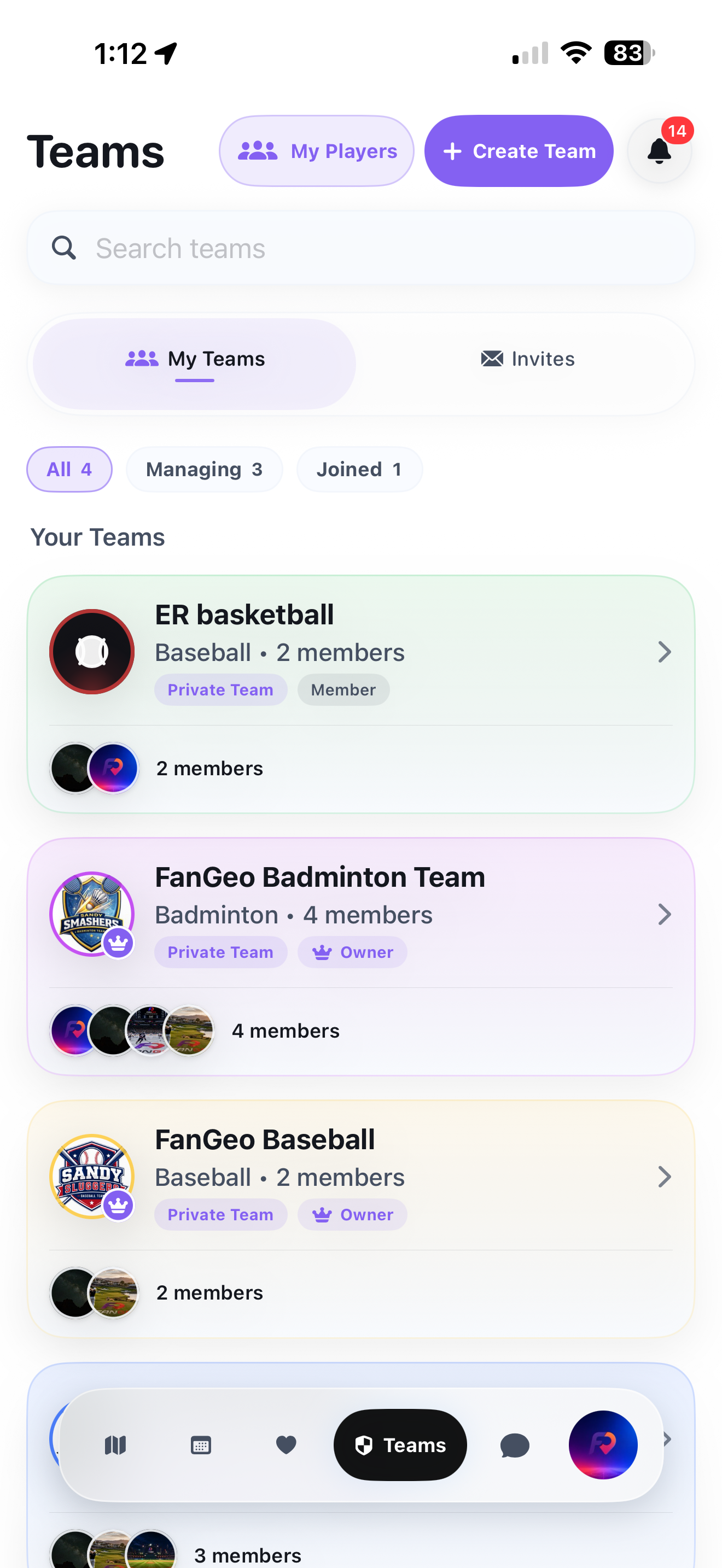 FanGeo Sports screenshot 5
