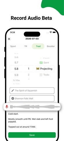 The Climber's Journal screenshot