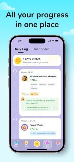 Capture d'écran de TadaPal: Easy Weight Loss Pal sur iPhone 6