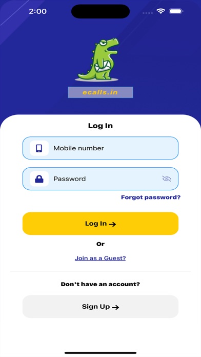 Screenshot 2 of ecalls.in App