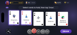 Trivia Poker iPhone screenshot