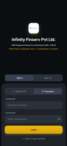 INFIRUPEE - Mutual Fund App Screenshot 1 of 4