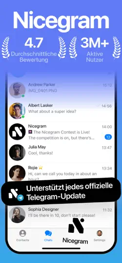 Screenshot von Nicegram: AI X Dual Telegram auf dem iPhone 1