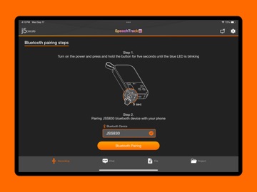 SpeechTrack iPad screenshot