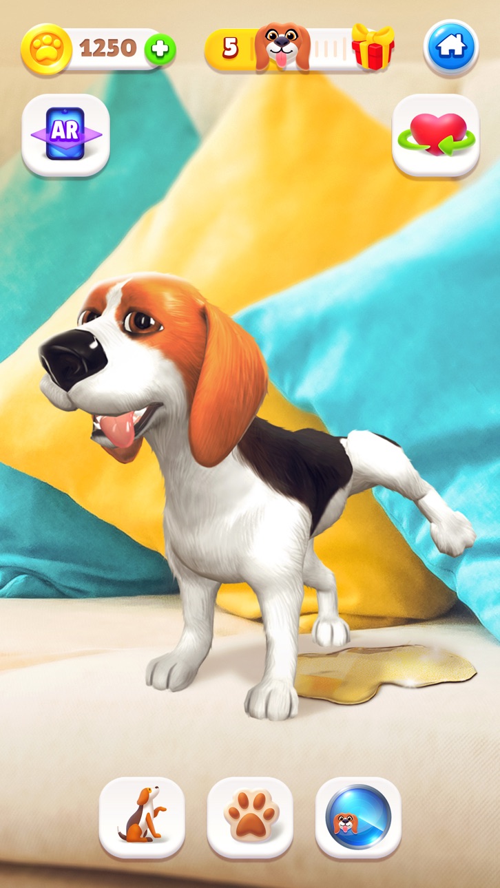 Tamadog - Puppy Pet Dog Games iOS Mod IPA screenshot 7 - iOS game interface