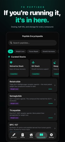 PeptidesAI: Peptide Tracker Screenshot 4 of 8
