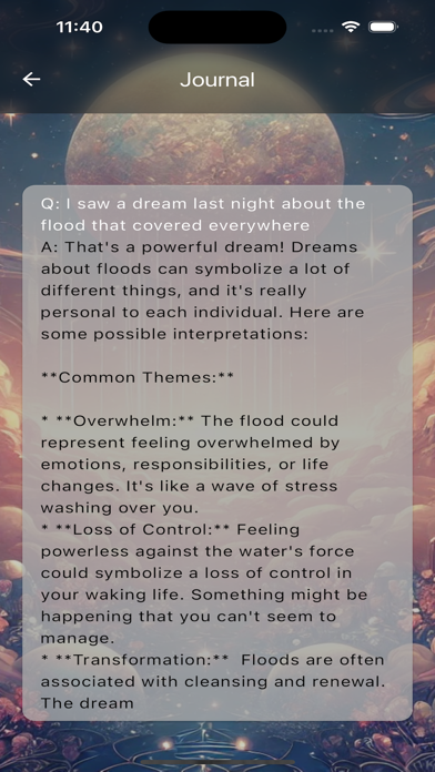 Screenshot 1 of Dream Whisperer App