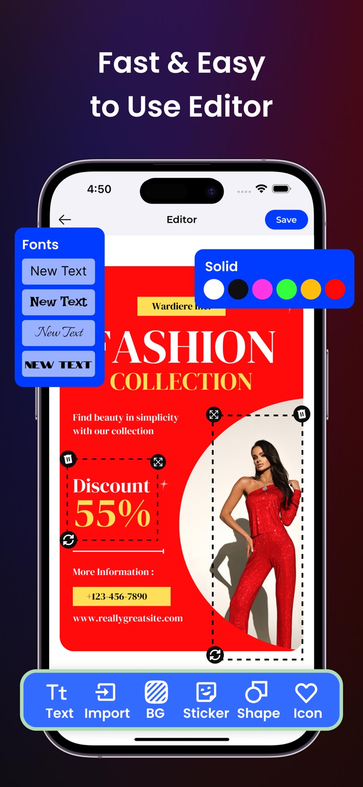AI Poster Maker - Flyer Maker! iphone screenshot 3
