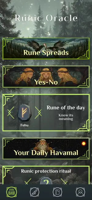 Runic Oracle: Futhark Runecast screenshot 1