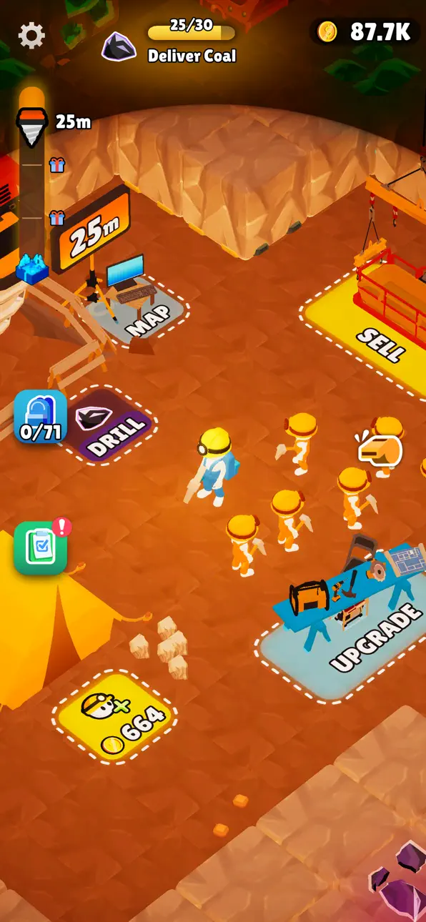 Mine Rush : Digging Adventure Hack screenshot 1 - iOS game interface