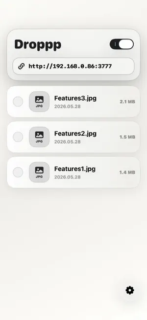 Droppp - Local Wi-Fi File Drop screenshot 3