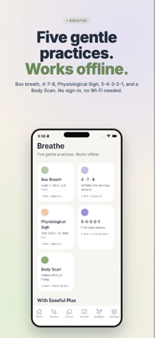 Easeful: AI Wellness Garden iPhone screenshot