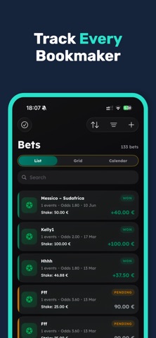 Wallbet – Improve your bets iPhone screenshot