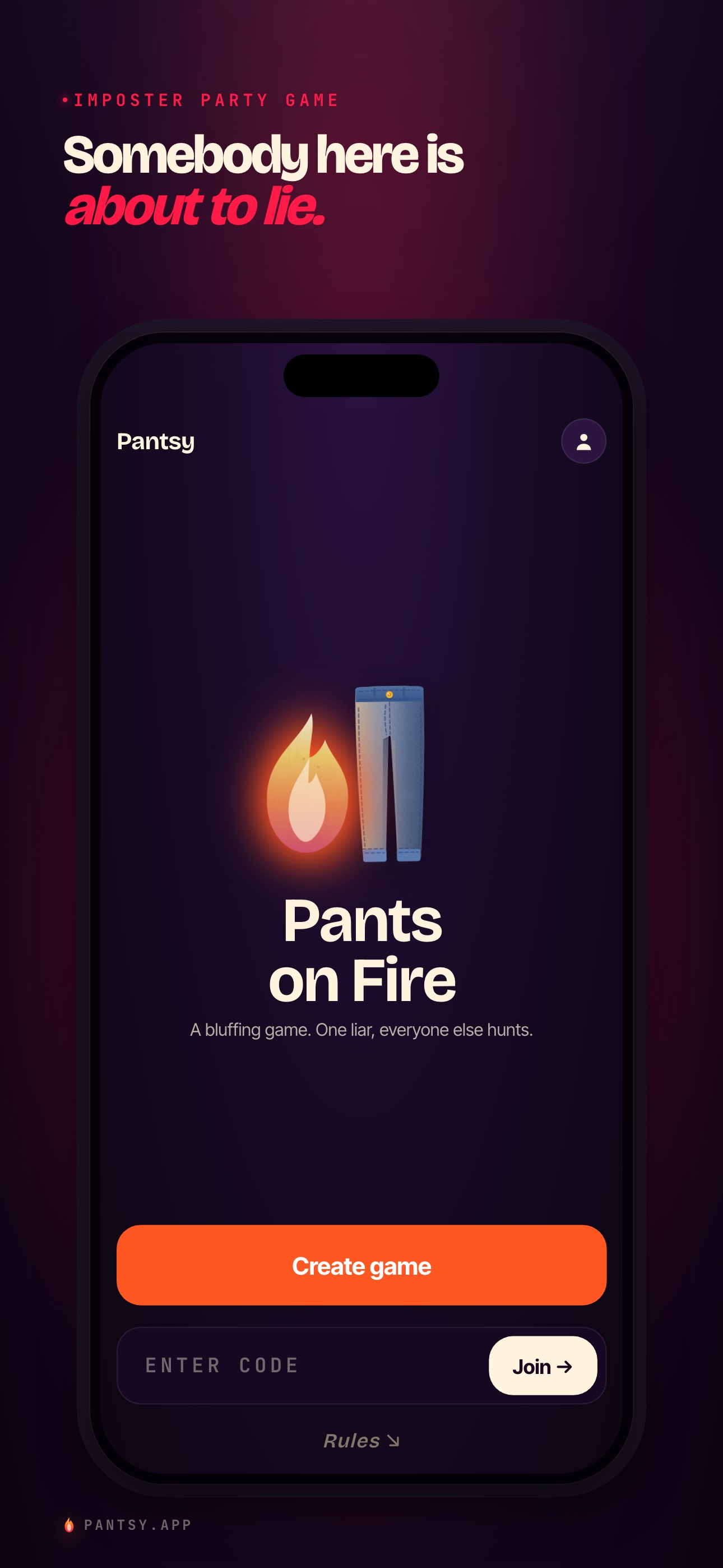Screenshot 1 of Pantsy: Imposter Word Game