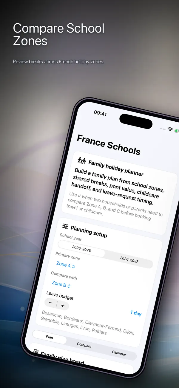 Screenshot #1 pour France School Holidays