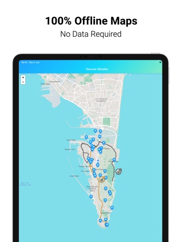 Discover Gibraltar Map & Tours iPad screenshot