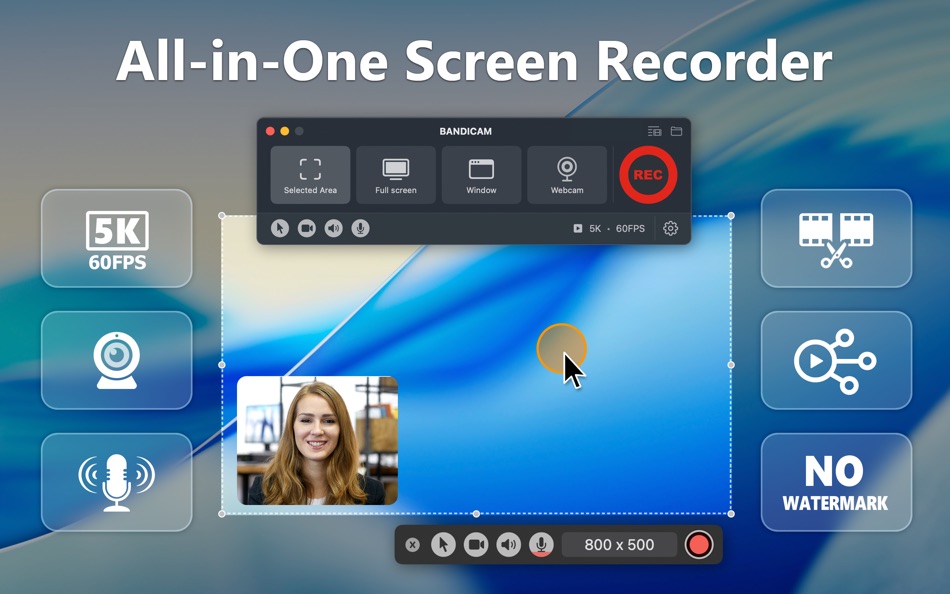 #1. Screen Recorder - Bandicam (macOS) By: Bandicam Company LLC