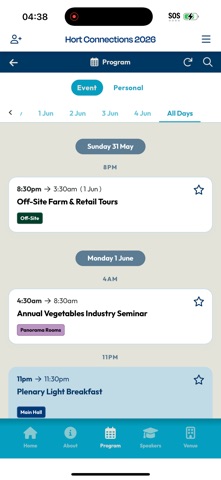 Hort Con 26 Event App Screenshot 2 of 4