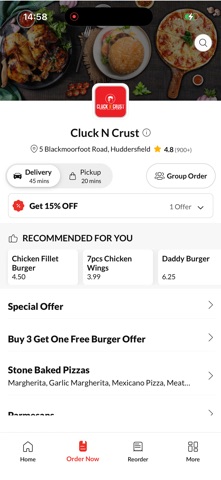 Cluck N Crust. Screenshot 2 of 4