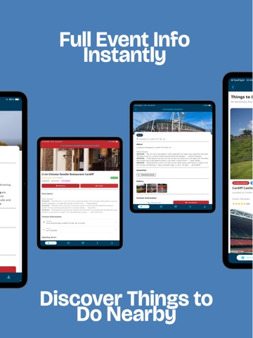 The Cardiff App, Whats On? iPad screenshot