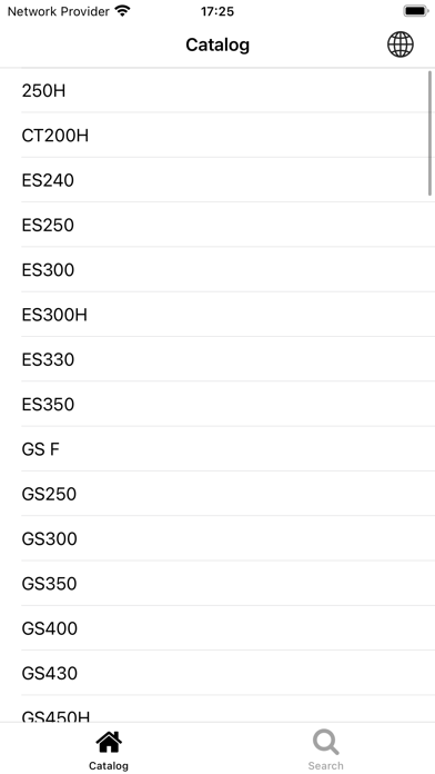 Car parts for Lexus (EPC) Screenshot