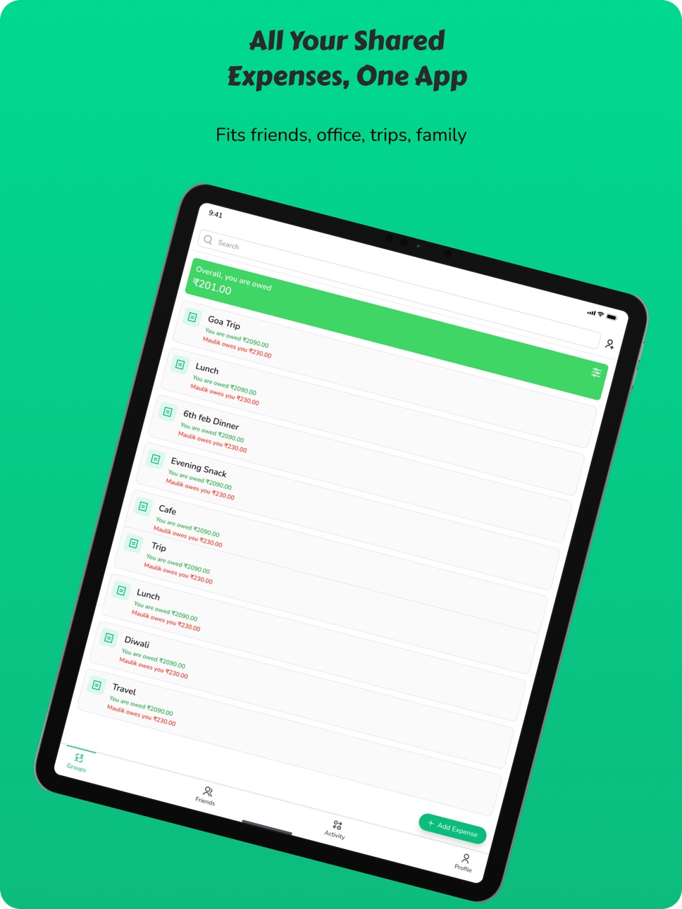 iPad screenshot