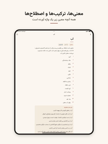 فرهنگ لغت معین iPad screenshot