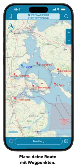 Скриншот OpenSeaMap на iPhone 3