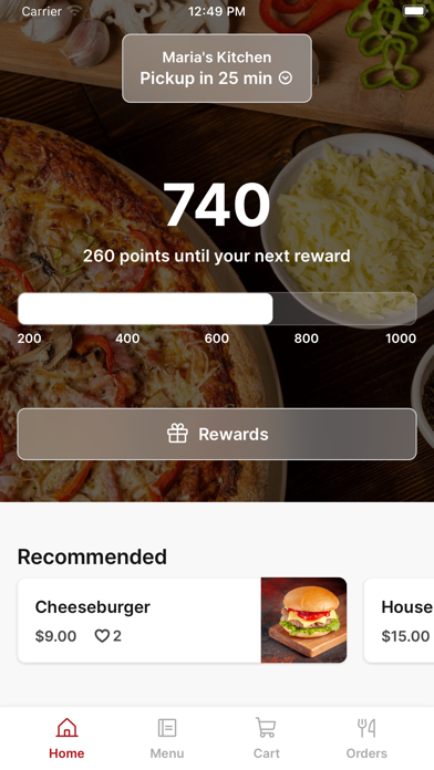 Maria's Kitchen To Go iPhone screenshot 1 - Food & Drink app