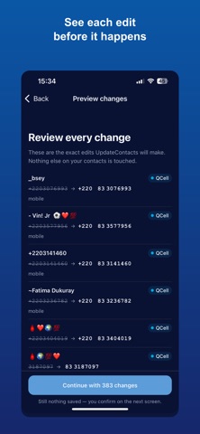 UpdateContacts Screenshot 2 of 5