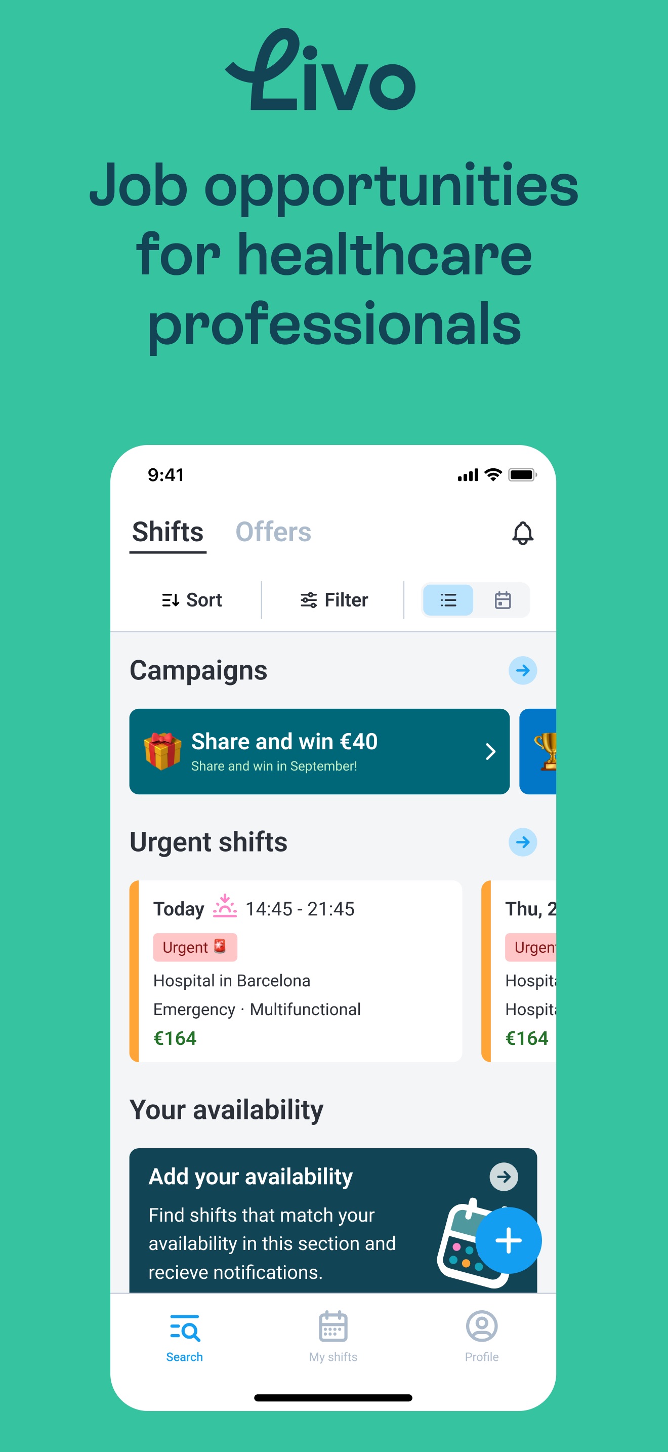 Livo - Work in healthcare 스크린샷 1