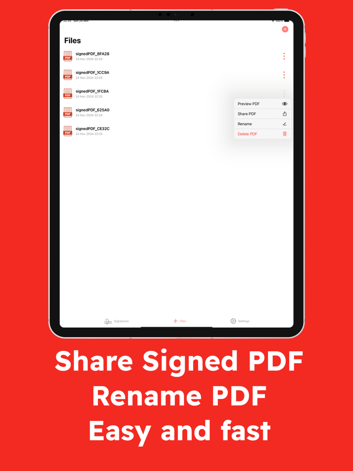 Sign PDF File, eSignature doc