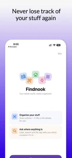 Findnook: Home Inventory screenshot 1