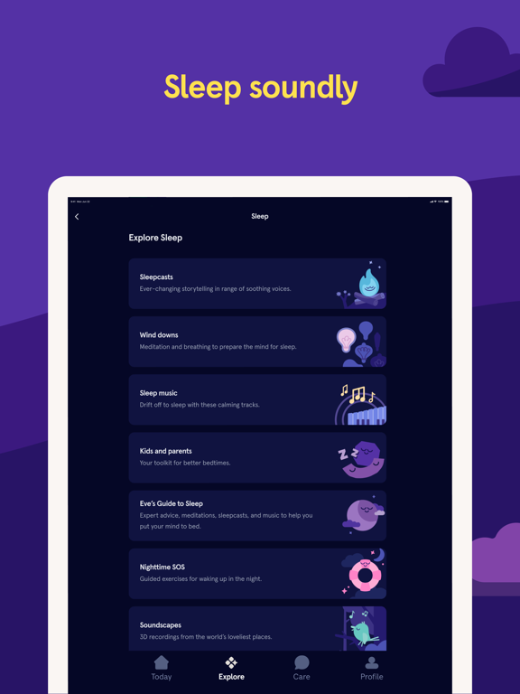 Headspace: Meditation & Sleep iPad screenshot 4 - Health & Fitness app