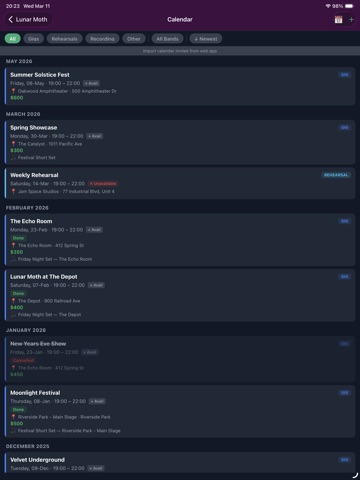 BandChat - Band Manager iPad screenshot