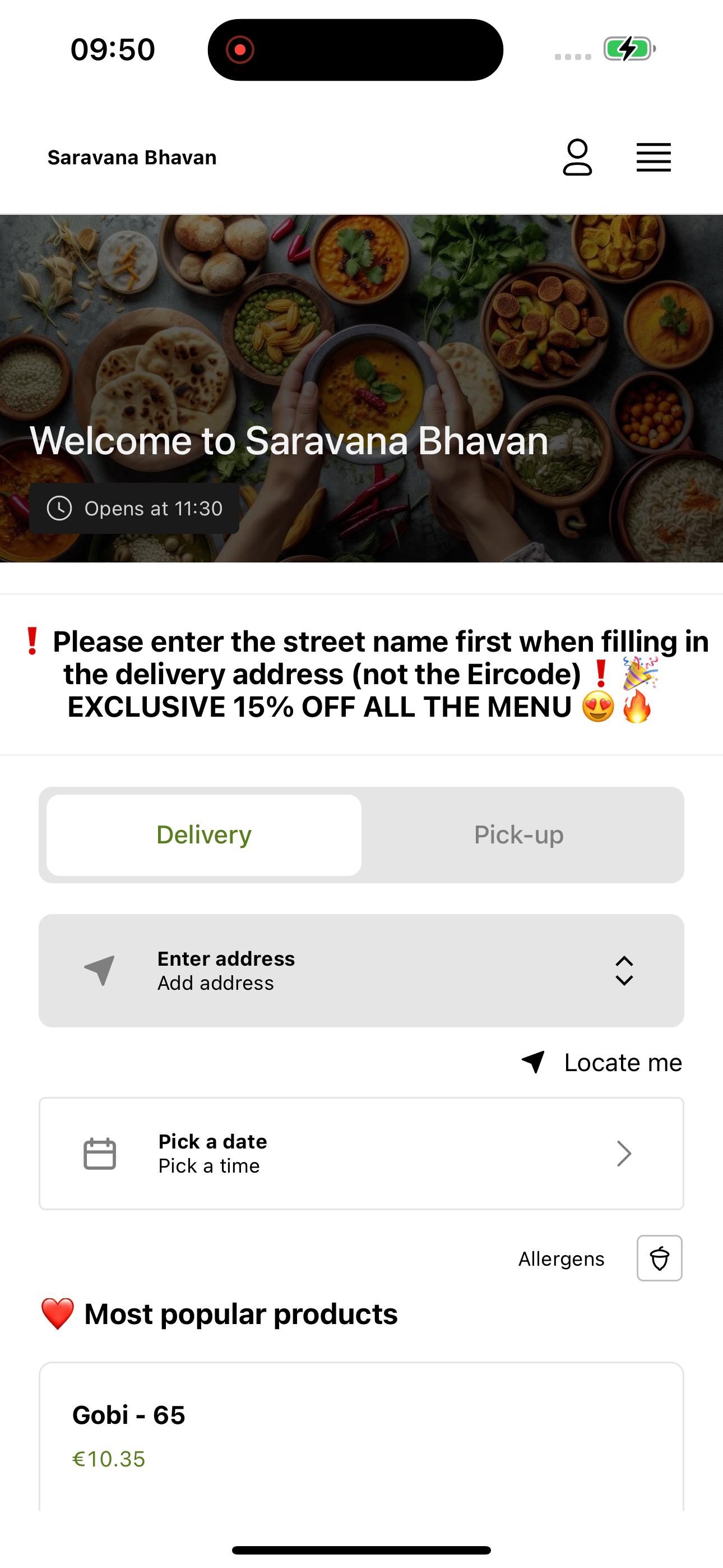 Saravana Bhavan IE screenshot 5