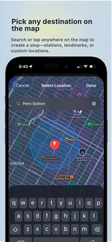 NextStop: Train & GPS Alarm Screenshot 2 of 5