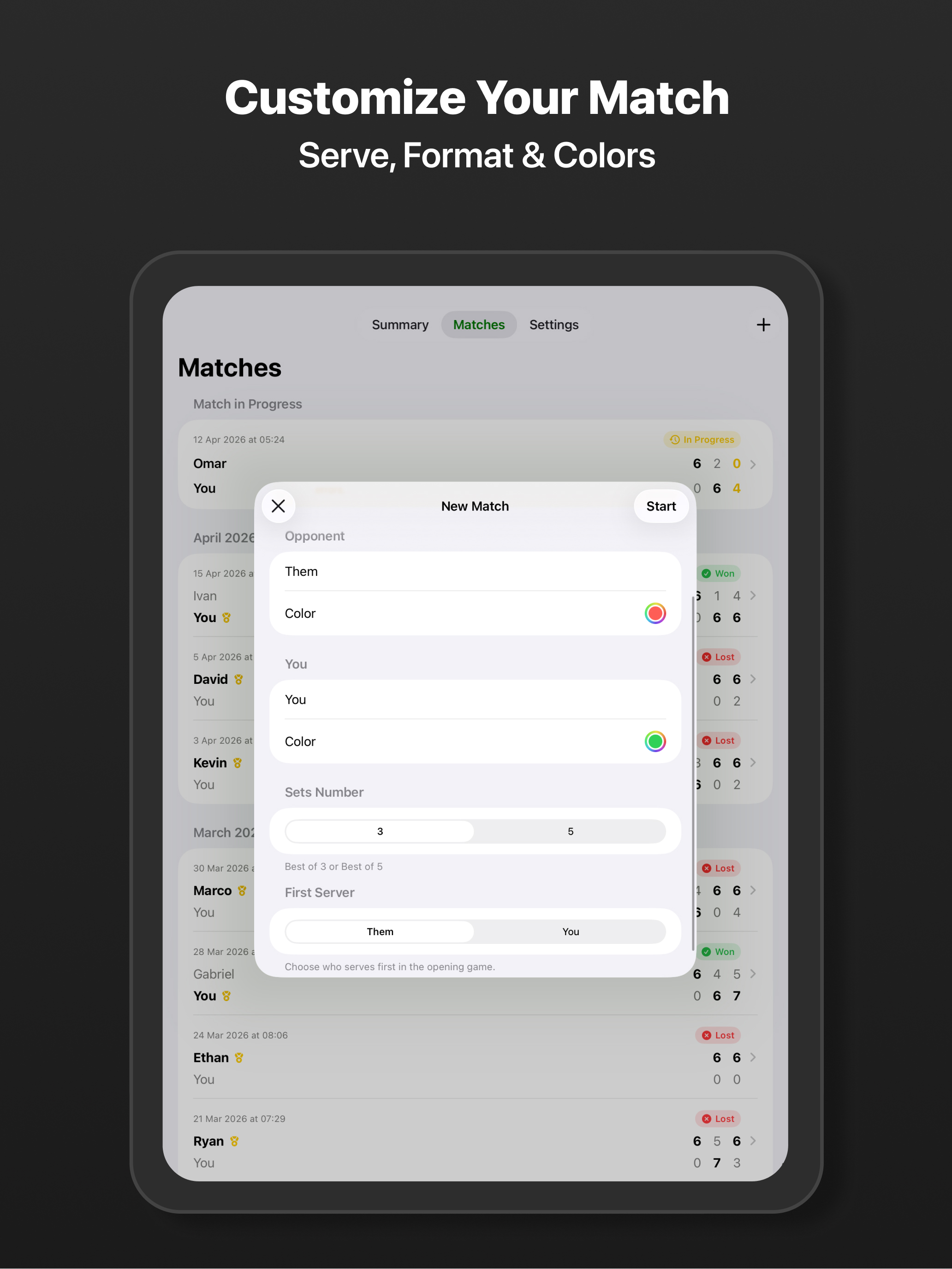 Tennis Match Score Keeper screenshot 11