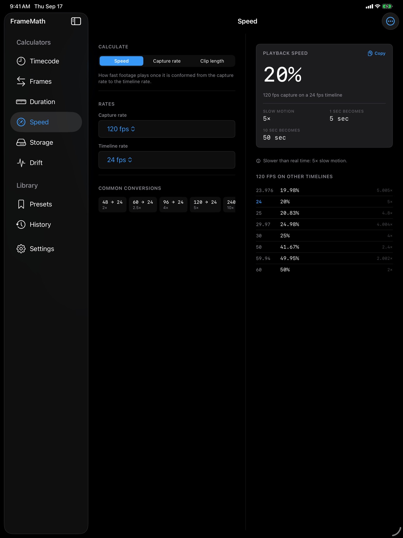 Screenshot 9 of FrameMath: Timecode Tools
