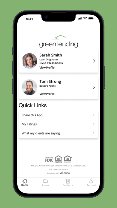 Green Lending Screenshot