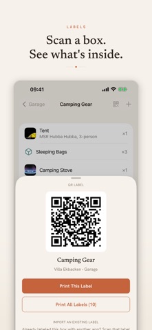 Ordning: Home Inventory iPhone screenshot