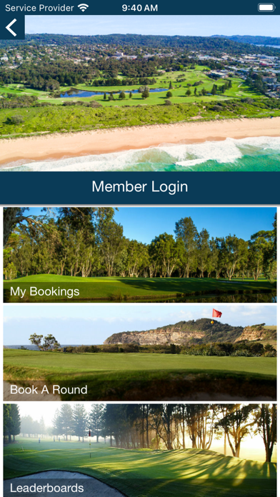 Mona Vale Golf Club App Screenshot