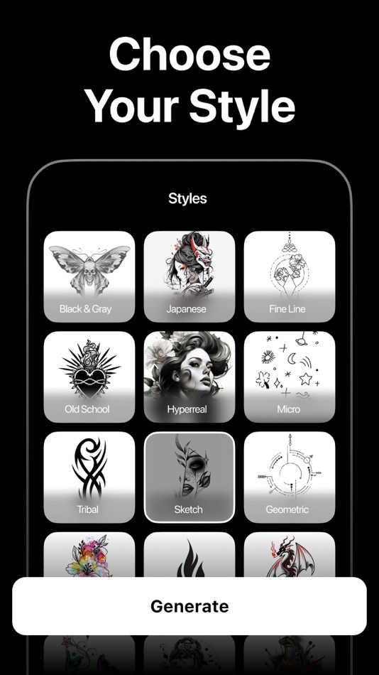 #6. AI Tattoo Generator Maker (iOS) 由: App Studio Yazılım Hizmetleri LTD STI