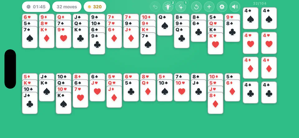 Screenshot von Cromwell Solitaire auf dem iPhone 2