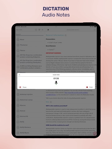 ASHP Patient Drug Info iPad screenshot