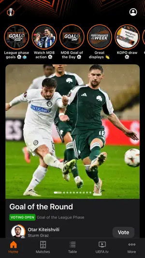 UEFA Europa League Official screenshot 1