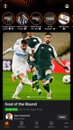UEFA Europa League Official screenshot 1