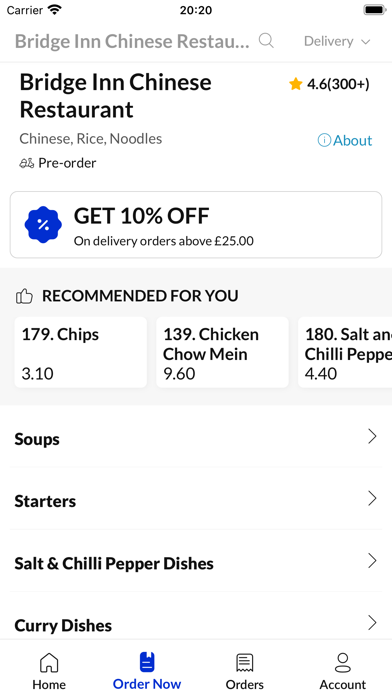 Bridge Inn Chinese Restaurant Screenshot